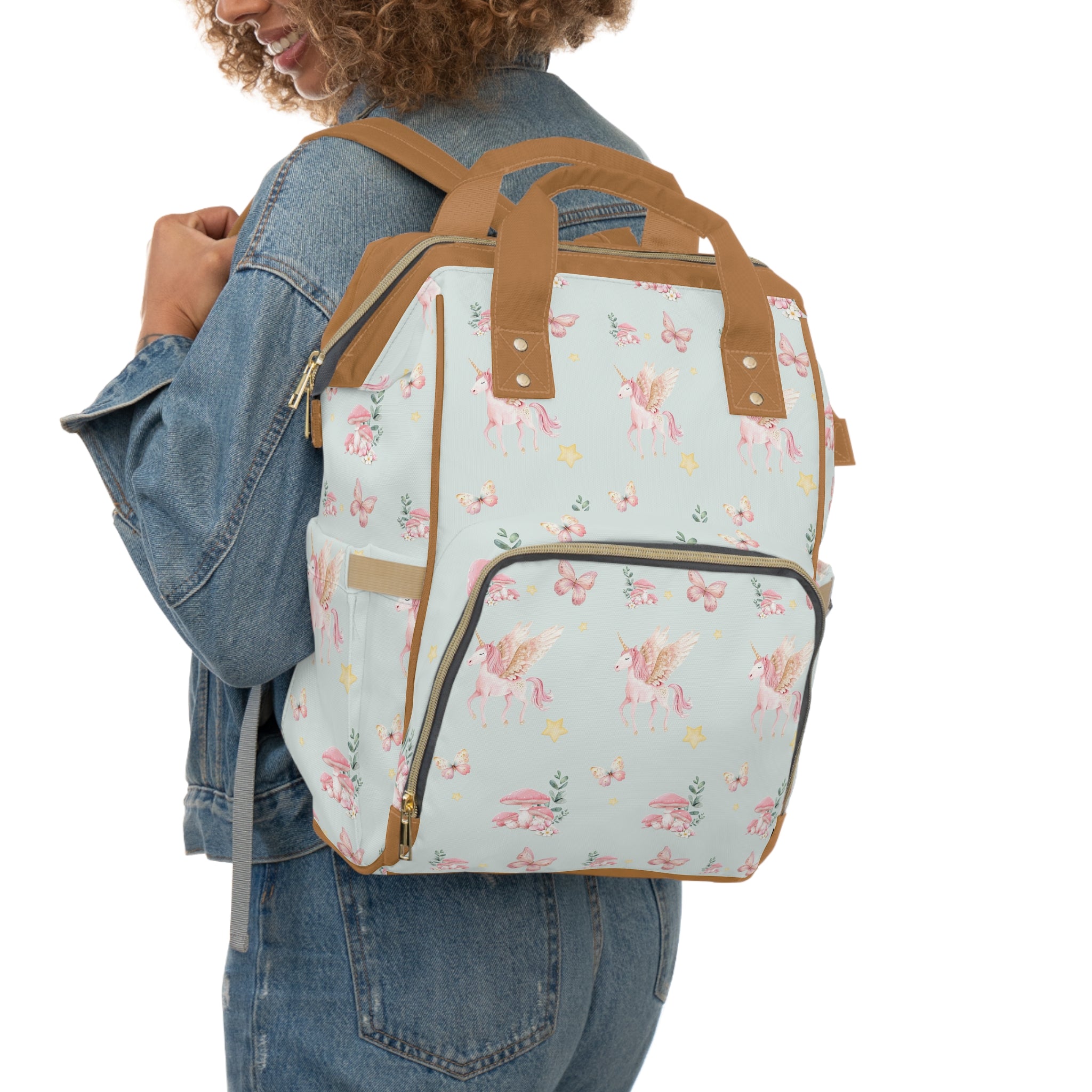 Unicorn Pegasus Diaper Backpack — Multifunctional Baby Changing Bag