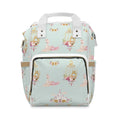 Baby Swan Castle Pattern Diaper Backpack | Waterproof Nursery Bag