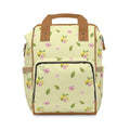 Floral Citrus Baby Backpack — Multifunctional Diaper Bag