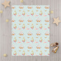 Fairy Castle Pattern Toddler Blanket | pastel princess nursery