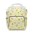Diaper Backpack — Citrus & Pink Floral Baby Diaper Bag