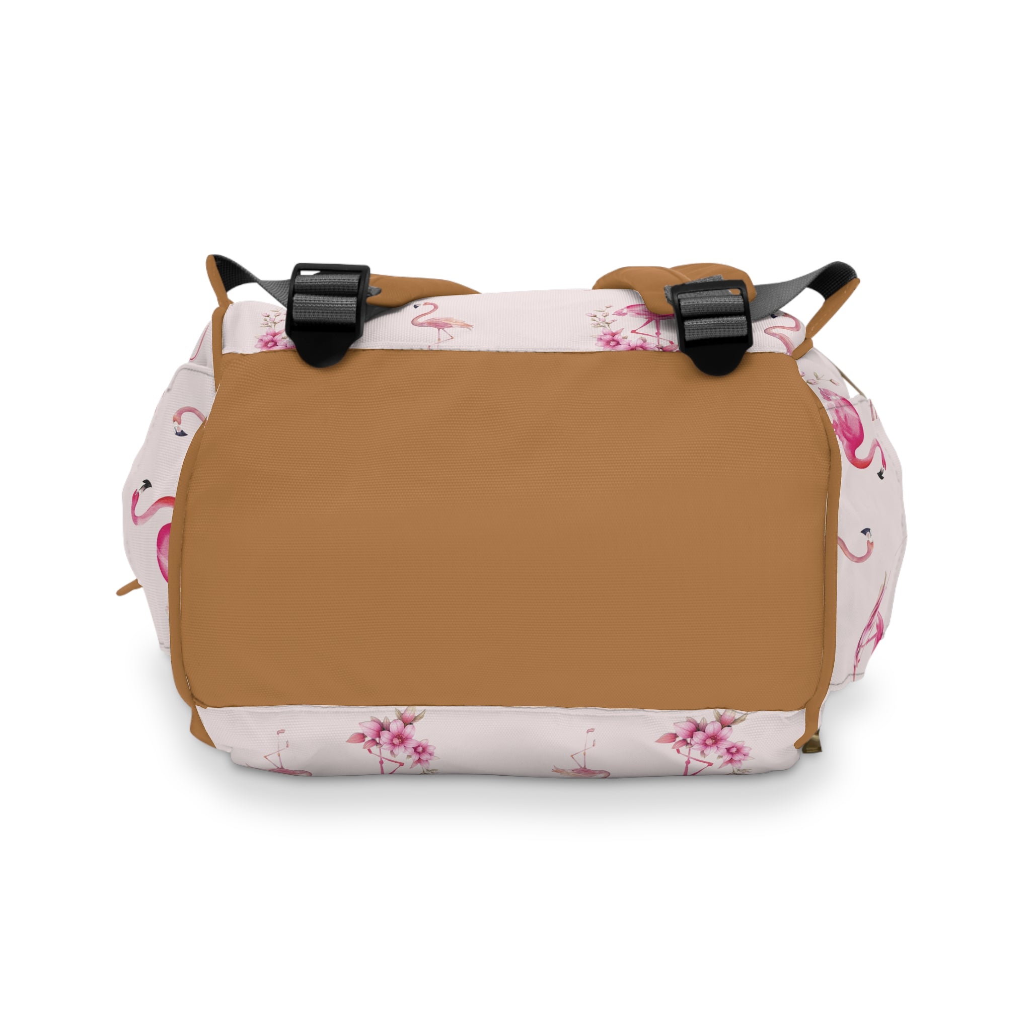 Flamingo & Flower Diaper Backpack — Multifunctional Baby Backpack
