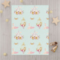 Toddler Blanket — Pastel Princess Castle & Swan Pattern, Baby Toddler Soft Throw for Nursery