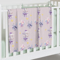 Pastel Lilac Carousel Baby Swaddle Blanket — Lavender Carousel & Cotton Candy Nursery Throw