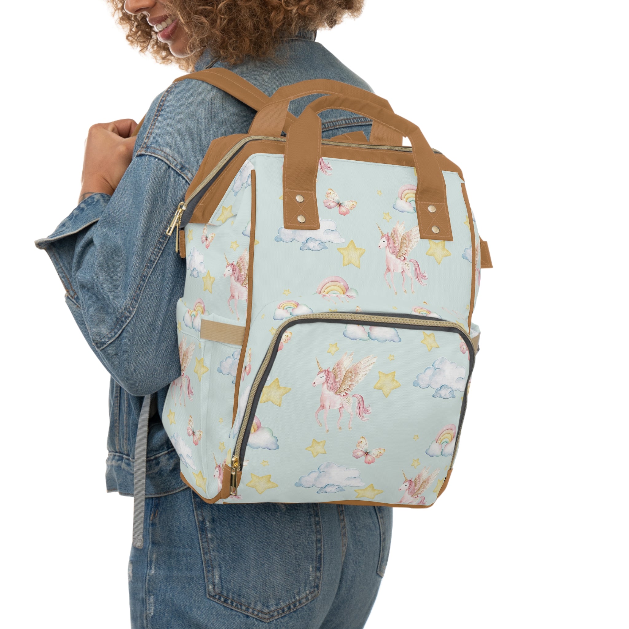 Unicorn Cloud Diaper Backpack — Cute Baby Changing Bag for New Moms